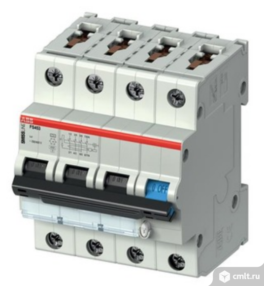 Дифференциальный трехфазный автомат. Фото 1.