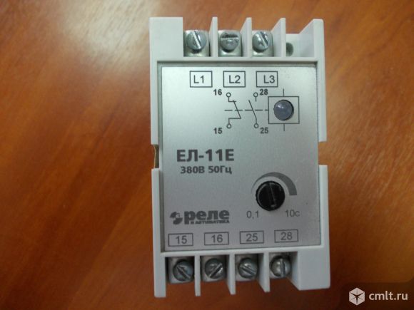 Реле контроля трехфазного напряжения ЕЛ-11Е 380В 50Гц. Фото 1.