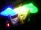 Светильники-ночники Гриб светодиодные, цв. желтый, синий. Фото 1.