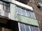 Балкон аккуратно алюминиевыми, ПВХ рамами застеклим. Фото 6.