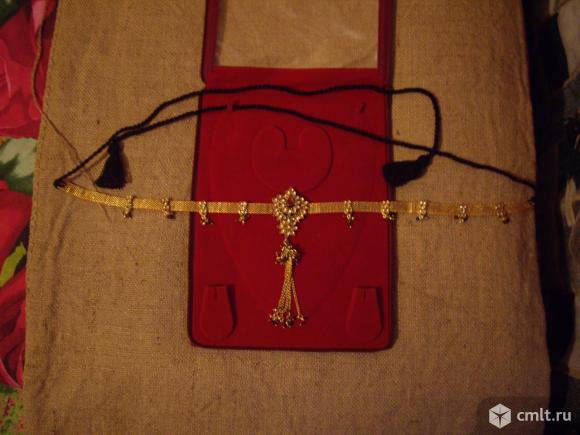 Пояс на талию металлический под золото