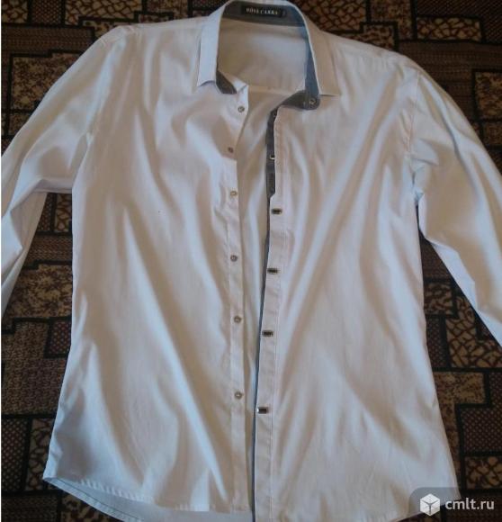 Рубашка с длинным рукавом, белая «Ross Carra». Фото 1.