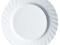 Тарелка обеденная Luminarc Trianon Трианон - 245 мм. Белая. Франция.. Фото 1.