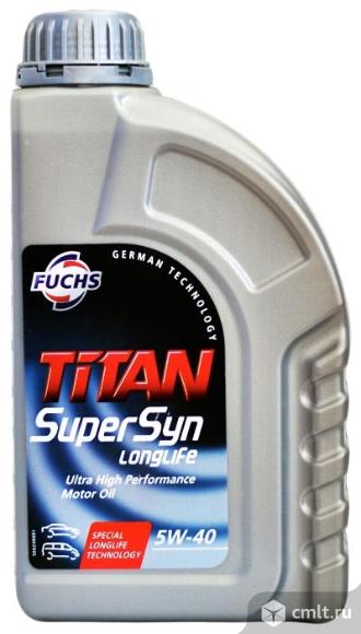 Масло синт. Titan Supersyn Longlife 5w40 1л.. Фото 1.