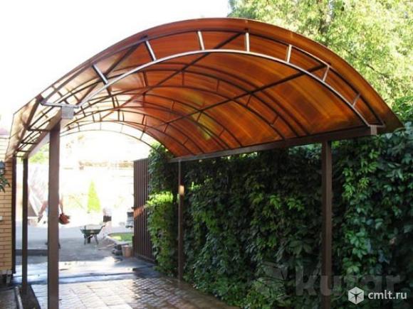 Навес для авто (каркас) металлический. Фото 2.