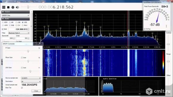 SDR приемник радио сканер USB к компу RTL-SDR. Фото 1.