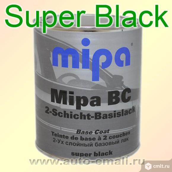 Краска база Mipa SuperBlack Черная (WV LY9B). Фото 1.