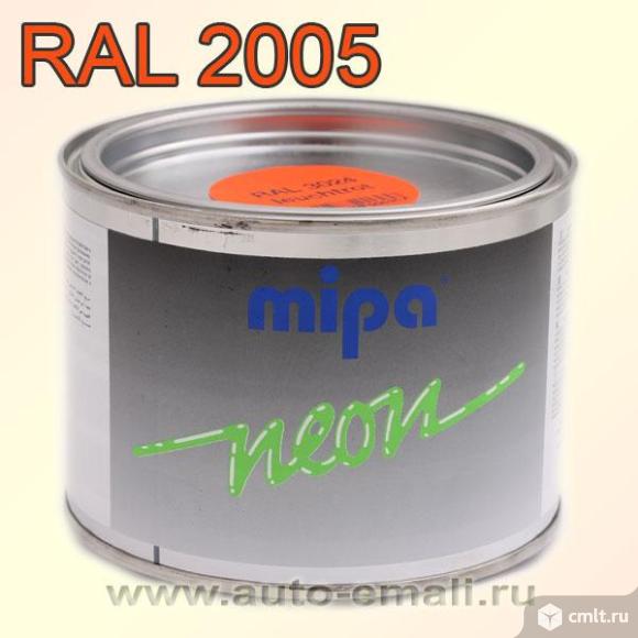 Краска флуоресцентная mipa RAL 2005 (0,5л) оранжев. Фото 1.