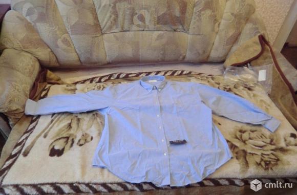 Рубашка новая в упаковке (цвет светло синий). Фото 1.