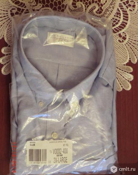 Рубашка новая в упаковке (цвет светло синий). Фото 2.