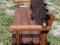 Деревянная скамья ручной работы "Черный ворон". Фото 7.
