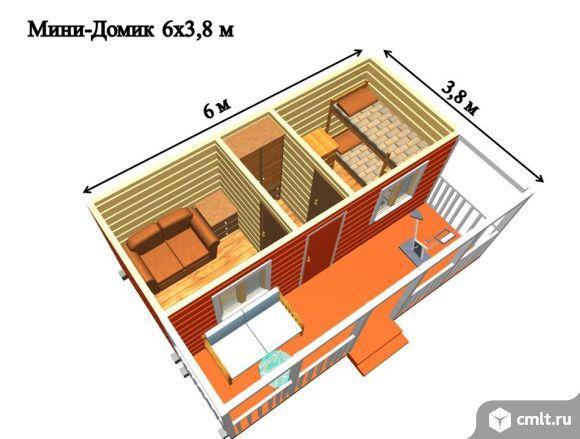 №33 Бытовка 6х3 метра с двумя комнатами и другие размеры