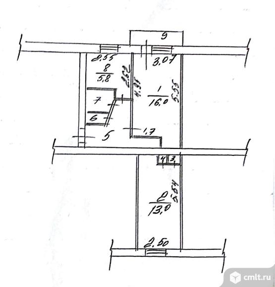 2-комнатная квартира, ул. Южно-Моравская. Фото 6.