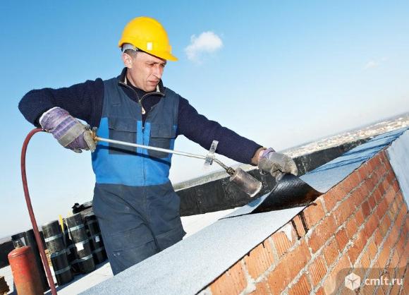 Кровельные работы. Фото 1.