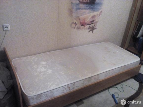 Продается кровать полуторка 2000*0,8 с матрасом Аскона в отличном состоянии. Фото 1.