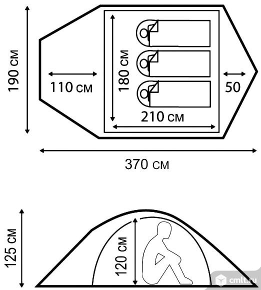 Палатка 3-местная Nordway Cadaques 3
