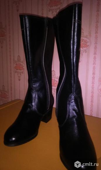 Сапоги кожаные. Фото 1.