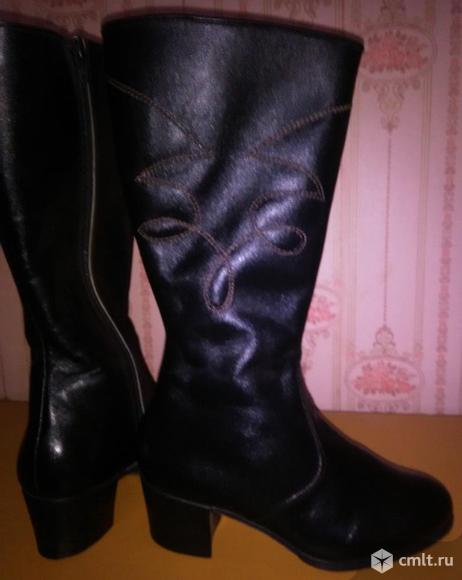 Сапоги кожаные. Фото 4.