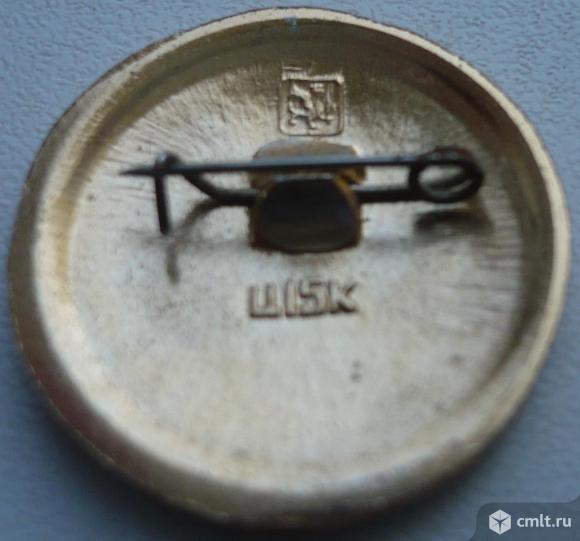 Значок "Золотое кольцо - Ковров", герб, СССР, металл, эмаль.. Фото 2.
