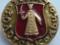 Значок "Золотое кольцо - Углич", герб, СССР, металл, эмаль.. Фото 1.