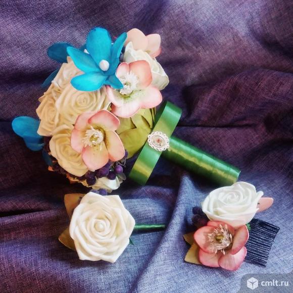 Свадебные букеты ручной работы. Фото 8.