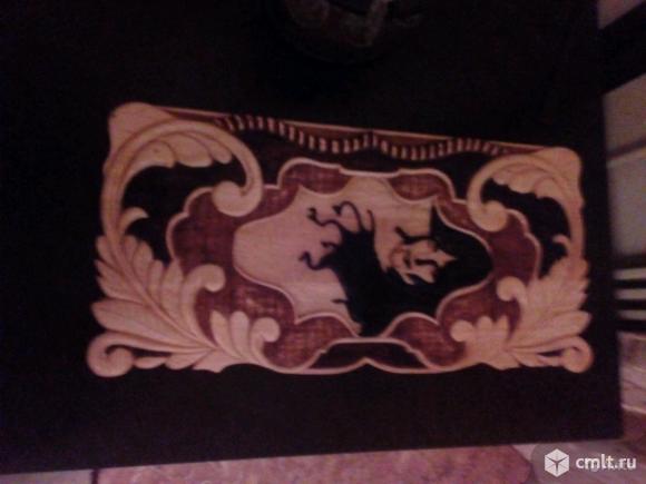 Нарды резные под стеклом ручной работы!. Фото 1.