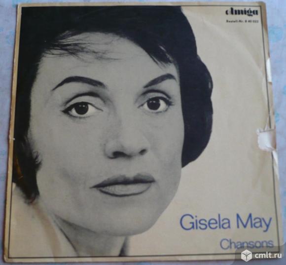 Грампластинка (винил). Гигант [12" LP]. Gisela May. Gisela May singt Chansons. 1965. Amiga. ГДР.. Фото 1.