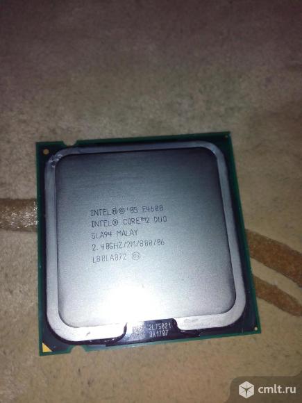 Процессор intel core 2duo e4600 cс кулером. Фото 1.