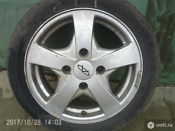 Колеса 195/55R15 всесезонные, литые диски, для Chery-Fora. Фото 1.