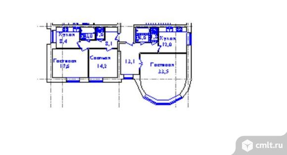 Продам: 3-комн. квартира, 122.6 м2, Звенигород. Фото 1.