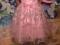 Платье для девочки 4-6 лет, нежно-розовое, шнуровка сзади. Фото 3.