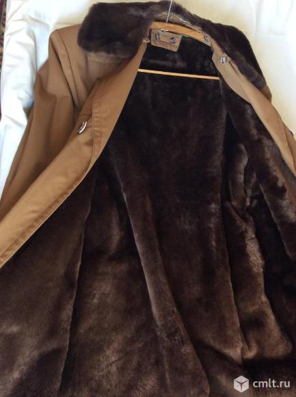Мужское пальто на натуральном меху производство Румыния. Фото 1.