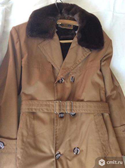 Мужское пальто на натуральном меху производство Румыния. Фото 5.