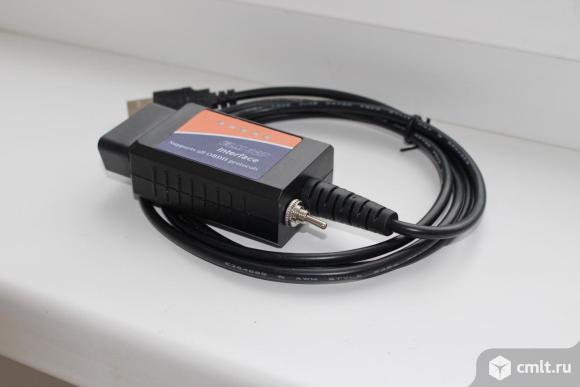 Диагностический адаптер ELM327 HS CAN + MS CAN USB (forscan). Фото 1.