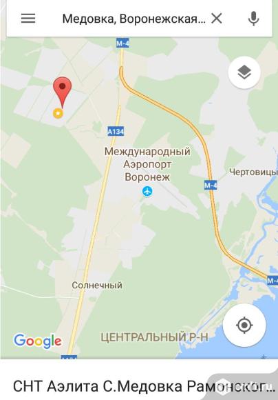 Медовка воронеж карта