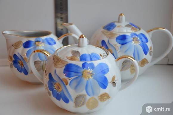 Сервиз чайный Синий цветок. Дулево.. Фото 1.