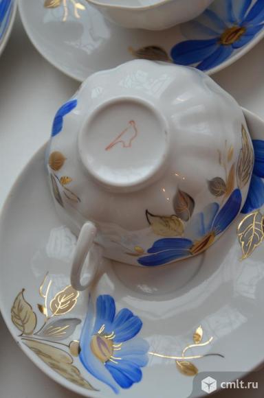 Сервиз чайный Синий цветок. Дулево.. Фото 5.