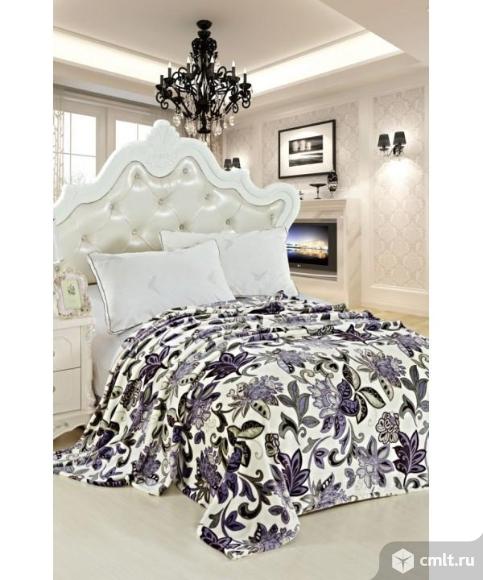 Плед велсофт набивной. Фото 1.