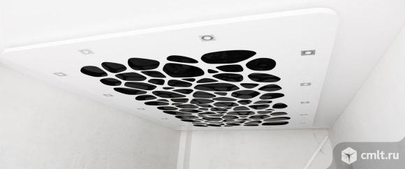 Установка натяжных потолков Матовые, сатиновые, глянцевые. Фото 1.