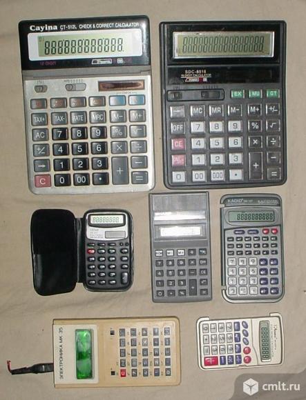 Калькуляторы, 7 шт.. Фото 1.