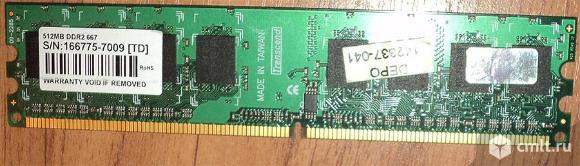 Продаётся Оперативная память Transcend  DDR2(667) 512 Mb. Фото 1.