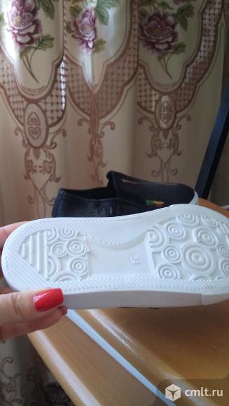 Стильные джинсовые слипоны(новые). Фото 3.