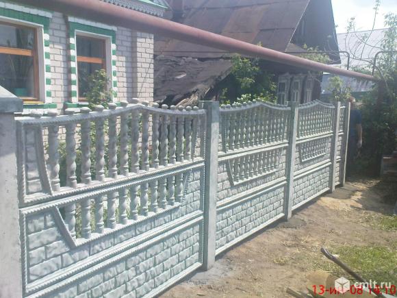 Декоративные бетонные заборы. Фото 1.