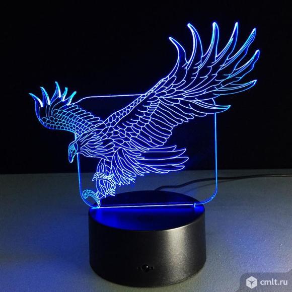 Светильник 3D (ночник) Орел. Фото 1.