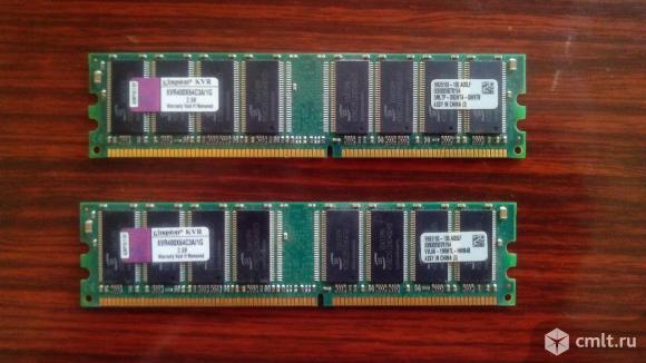 Память DIMM DDR 1024MB PC3200 400MHz Kingston [KVR400X64C3A/1G]. Фото 1.