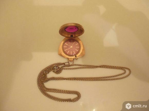 Часы ссср с рубином позолота