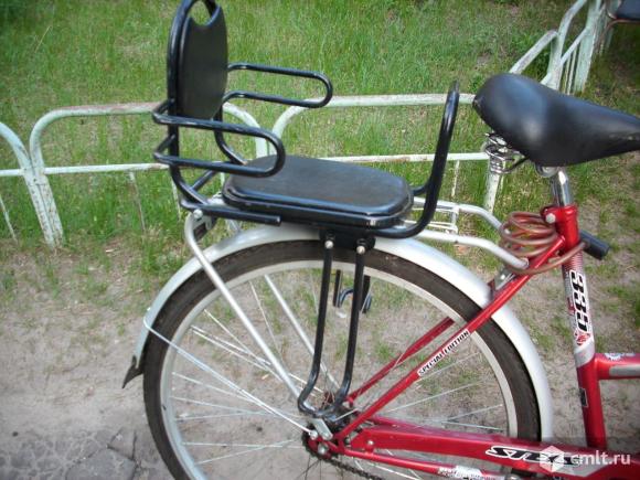 Детское кресло на велосипед на багажник фото