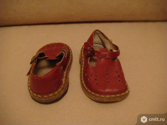 Сандали детские (кожа ) СССР винтаж. Фото 3.
