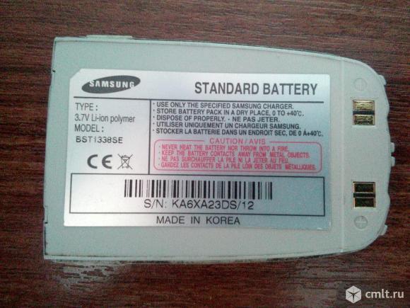 Аккумулятор Samsung SGH-S500 (Li-ion, 3.7 V, 800 mAh), CS-SMS500SL. Фото 1.