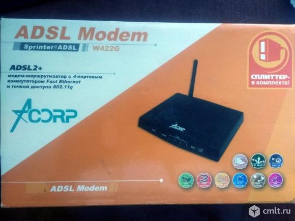 ADSL2+ Acorp W422G. Фото 1.
